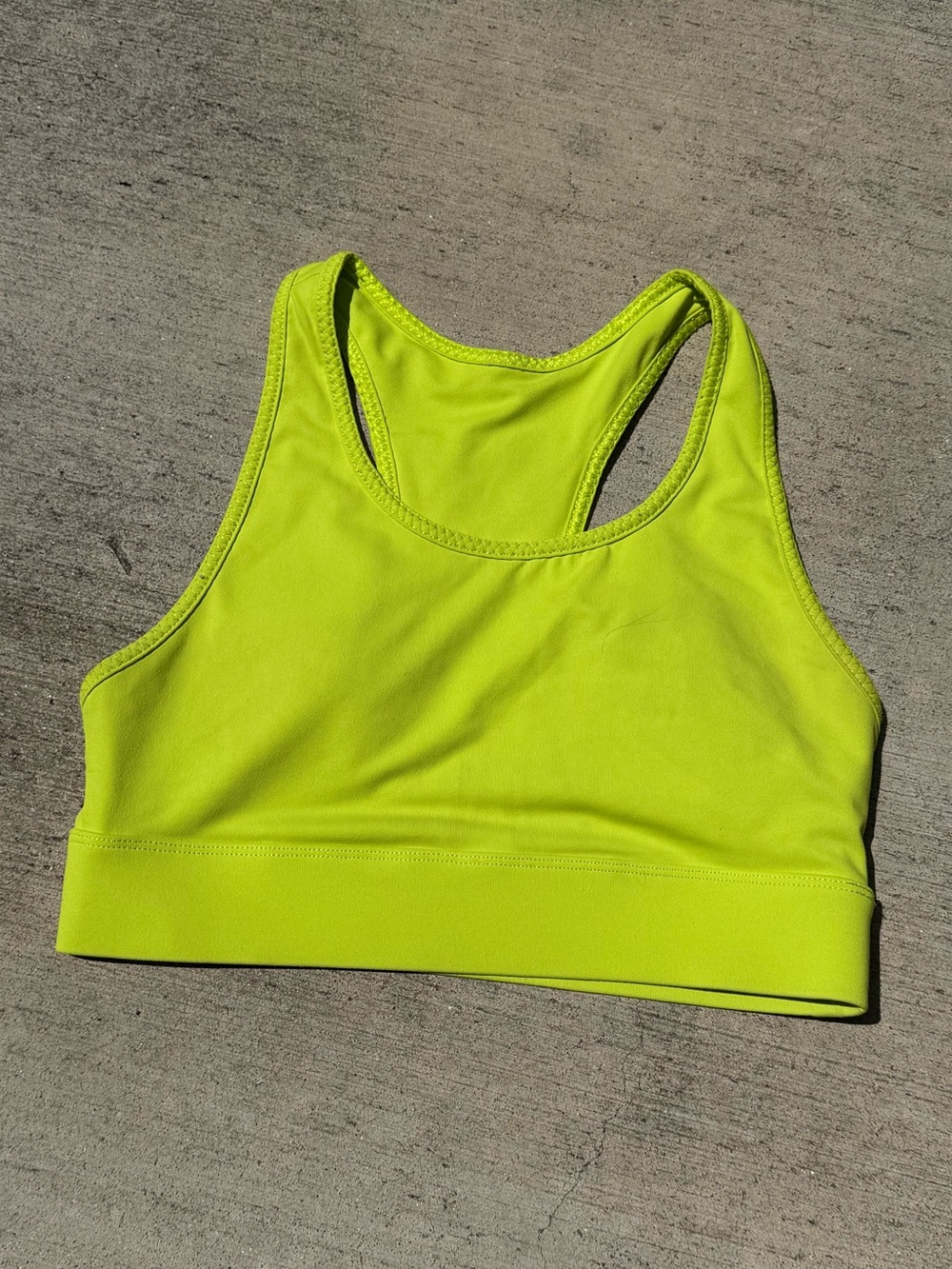 Fabletics Neon Yellow Sports Bra